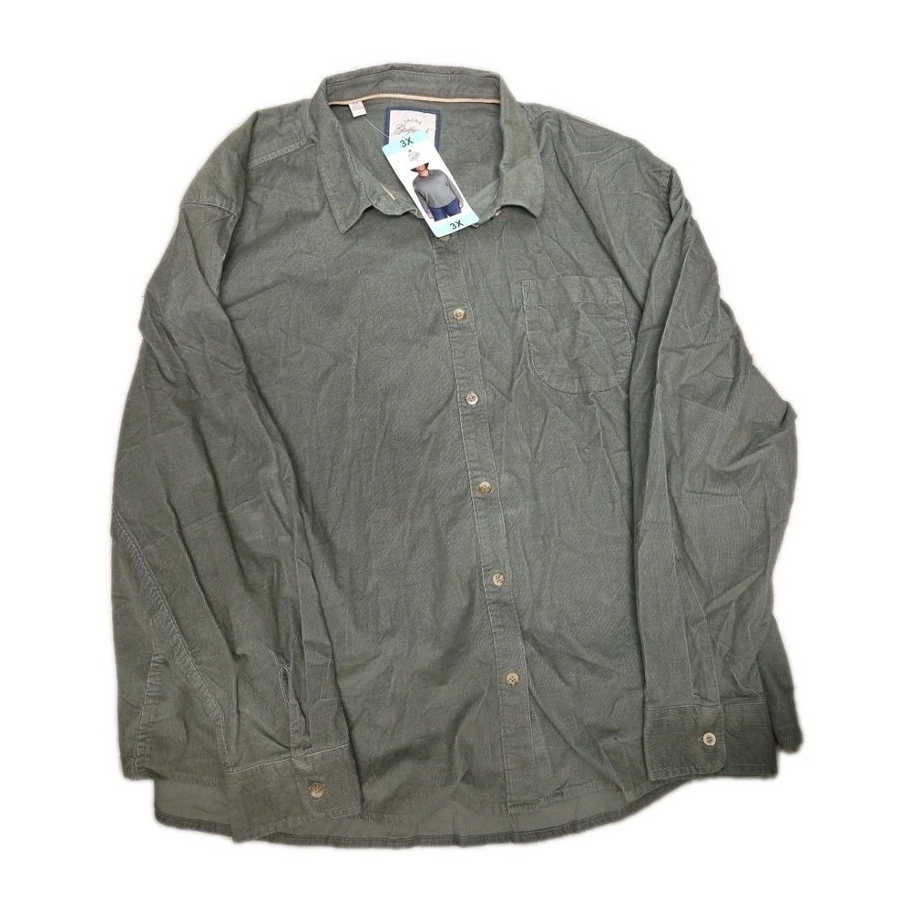 Jachs Girlfriend Women's Collared Long Sleeve Top Green *SMALL*‎